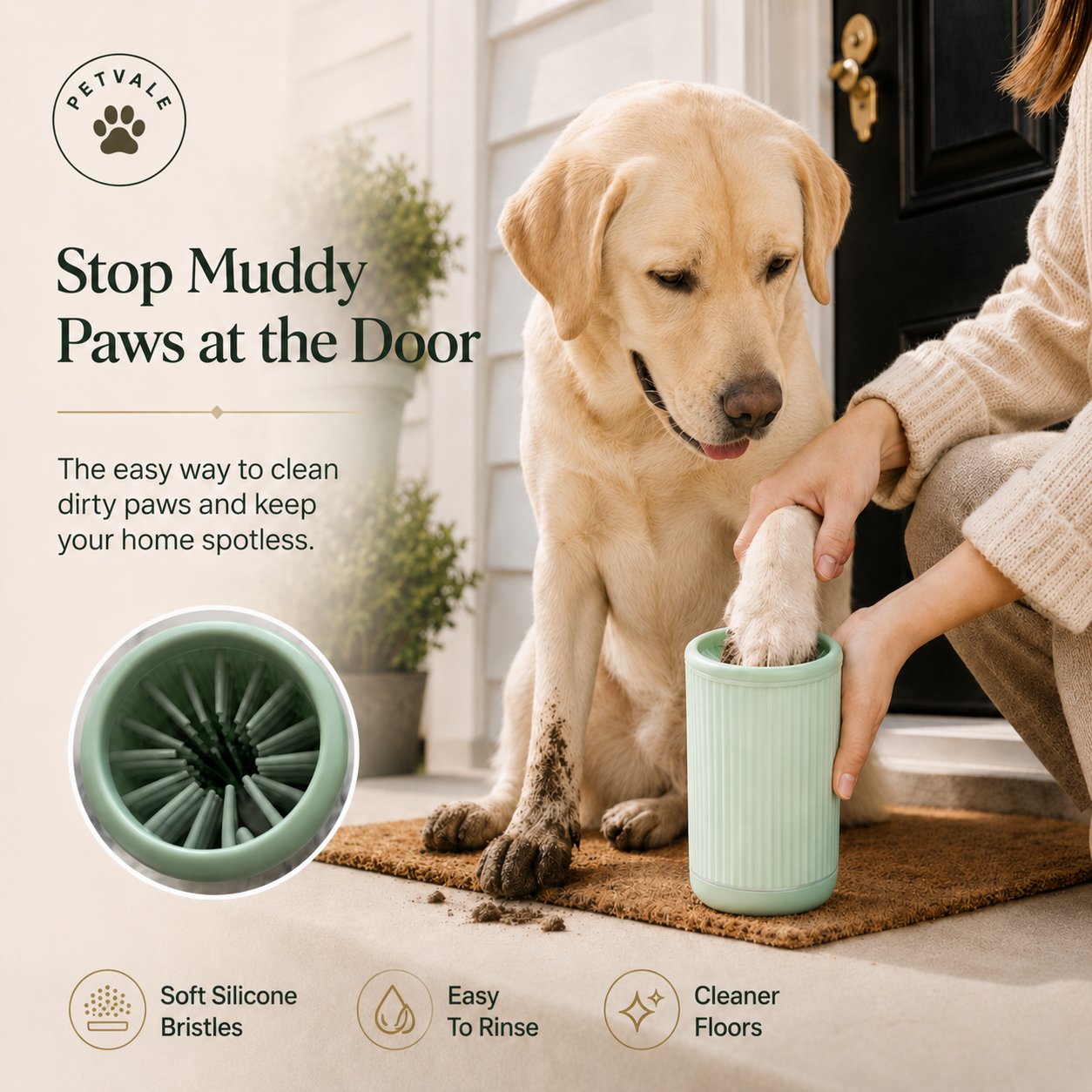 Petvale Gentle Dog Paw Cleaner