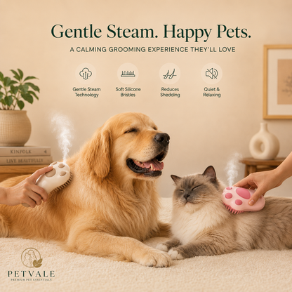 PETVALE™ 3-in-1 Steam Grooming Brush